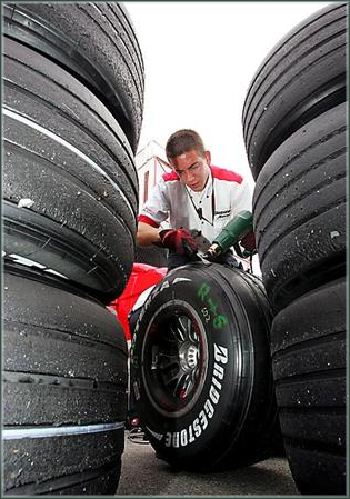 Первый тест шин Bridgestone F1 в новом году